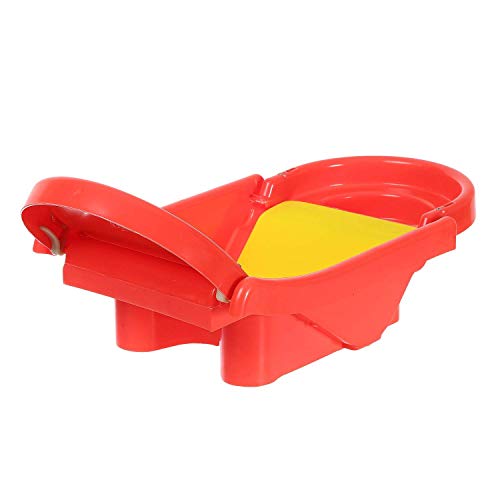 Maanit Foldable Plastic Baby Bath Tub with Anti Slip Base (Red) - Image 3