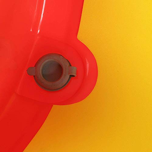 Maanit Foldable Plastic Baby Bath Tub with Anti Slip Base (Red) - Image 5