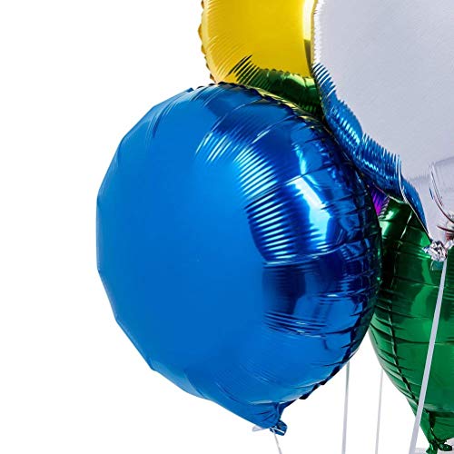 MOWO 50pcs/lot Round Shape Foil Mylar Helium Balloon 18" Balloon Birthday Party Decoration Foil Balloons - Image 3