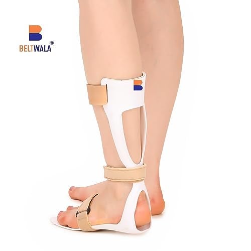 BELTWALA AFO Foot Drop Splint | Ankle & Foot Support Brace for Common Peroneal Nerve Palsy, Hemiplegia & Neurological Conditions | Polypropylene with Velcro Closure (Right, Medium, Size 7-8) - Image 5