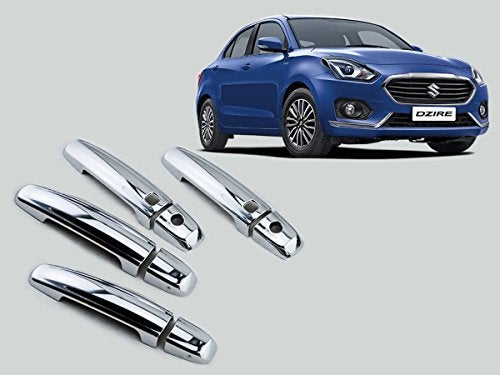 Auto Pearl Chrome Door Handle Latch Cover with Sensor for Swift Dzire (Set of 4) - Image 4