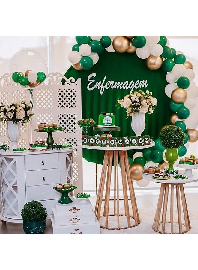 RUBFAC 129pcs Dark Green Balloons Different Sizes 18 12 10 5 Inches Emerald Green Latex Balloon Garland Arch for Masquerade Party Decorations Birthday Baby Shower Wedding Safari Jungle Party Supplies - Image 5