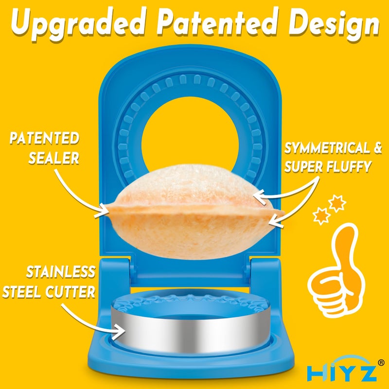 HiYZ Sandwich Cutter and Sealer - Stainless Steel Decruster Sandwich Maker - Peanut Butter and Jelly Crustless Sandwich Bread Pancake Maker Cookie Cutter for Kids Children Boys Girls - Image 2