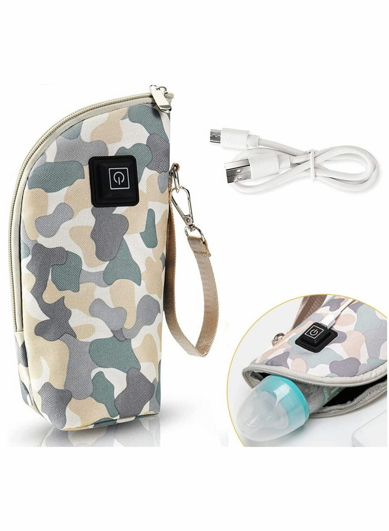 Excefore Baby Bottle Warmer Insulation Cover, Portable Breast Milk Warmer, Keep Baby Milk Temperature USB Powered Bottle Warmer for Indoor, Outdoor, Traveling, Driving - Image 1