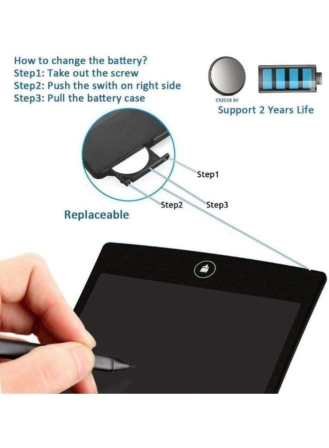 Zain 8.5 inch LCD Writing Tablet Paperless Office Writing Board with Stylus Pen- blue") - Image 2