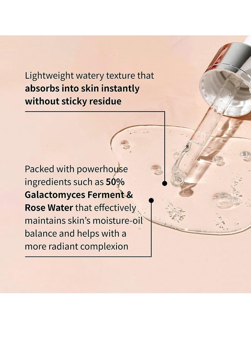iUNIK Rose Galactomyces Synergy Vegan Face Serum 1.69 Fl Oz Naturally Fermented Rose Water Hydrating Ampoule Serum Deep Moisturizing Pore Minimizing Alcohol-free Chemical-free Korean Skincare - Image 4