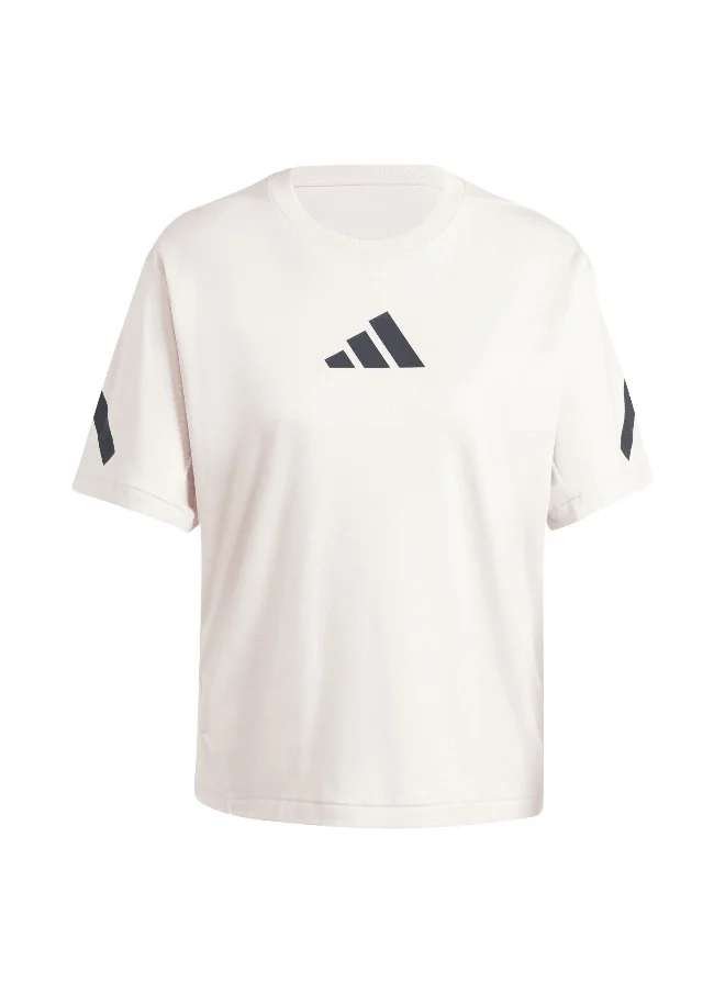Adidas Adidas W Z.N.E. Tee Pink Training T-Shirts For Women Xs
