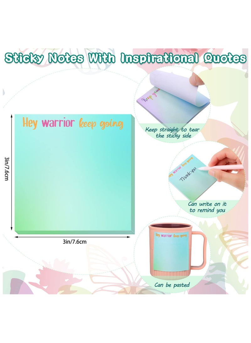 Generic 12 Pieces Inspirational Sticky Notes, Motivational Fun Notepads, Positive Gifts for Teacher Nurse Coworkers, Work Studying Supplies  - Image 2