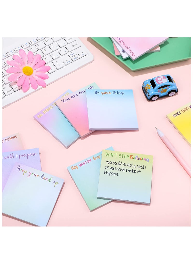 Generic 12 Pieces Inspirational Sticky Notes, Motivational Fun Notepads, Positive Gifts for Teacher Nurse Coworkers, Work Studying Supplies  - Image 4