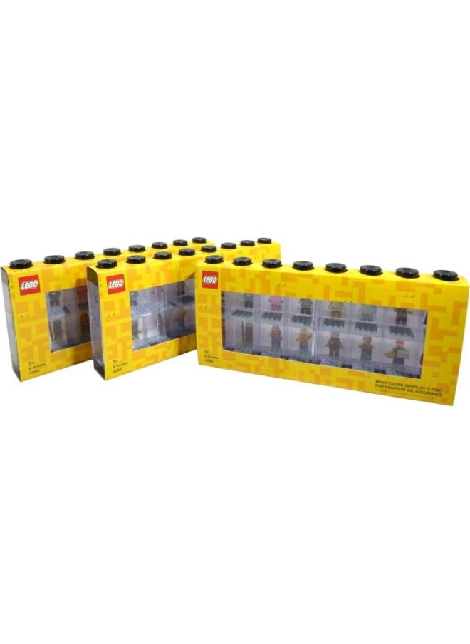 LEGO - LEGO Minifigure Display Case (Large 3-Pack Black) - Image 1