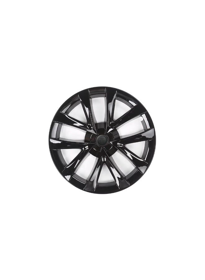 HPS Tesla Model 3 18-Inch Wheel Covers – Matte Black & Gray | Modern Aero Design – Set of 4  - Image 1