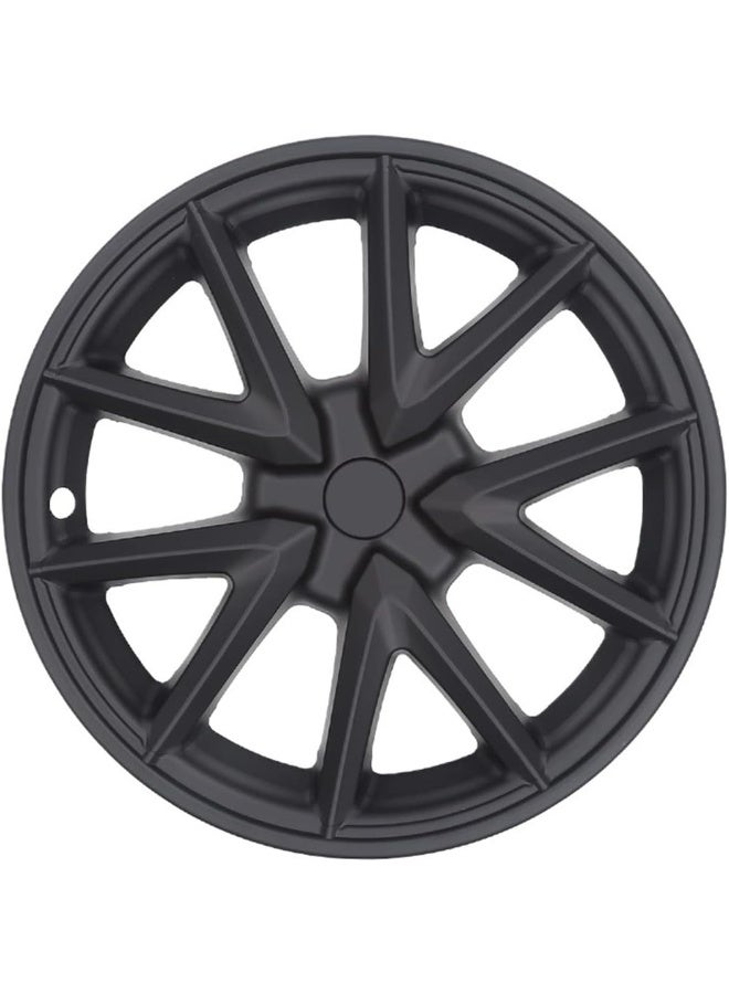 HPS 18-Inch Wheel Covers - Tesla Model 3 – Matte Black & Gray | Modern Aero Design – Set of 4 - Image 1