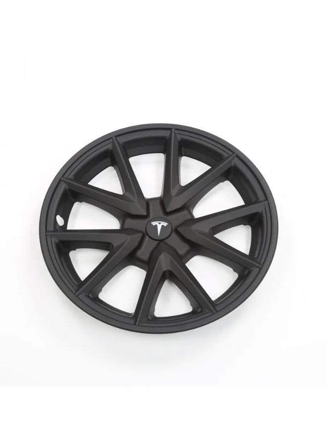 HPS 18-Inch Wheel Covers - Tesla Model 3 – Matte Black & Gray | Modern Aero Design – Set of 4 - Image 4