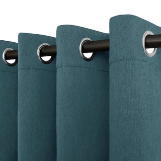 EasyGoing Linen Look Blackout Curtain 84 Inch Length Grommet Window Curtain for Bedroom Living Room Thermal Insulated Room Darkening Set of 2 Panels Bluestone - pzsku/Z9DE7024FBC6D03B84750Z/45/1749490794/25ecdd52-dc88-441b-a8be-544d03151726