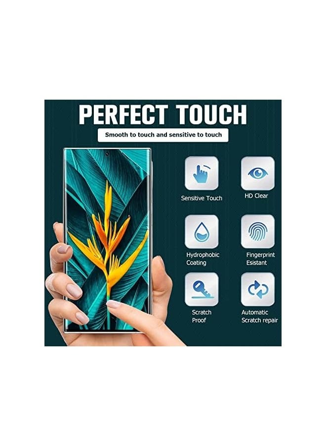 PROMASS - [2+2 Pack]Galaxy S23 Ultra Screen Protector with Camera Lens Protector, 9H Hardness 3D Curved HD Glass, Fingerprint Unlock, Easy Install, Scratch Resistant, for Samsung Galaxy S23 Ultra 5G - Image 1