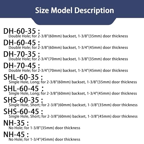 naubea Door Knob Reinforcement Plate, Matte Black, Fits 1-3/4" Doors, 2-3/8" Backset, Door Lock and Door Knob Cover Plate, Deadbolt Cover Plate, Reinforce and Repair Wood or Metal Doors - Image 2