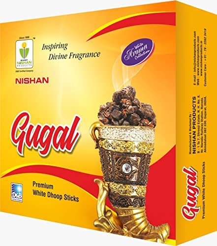 Nishan Gugal Premium Dhoop Sticks Box with Holder Plate, 500 Gram, Charcoal Free/Pollution Free Dhup batti Dhoop Incense bati/Agarbatti - Image 2