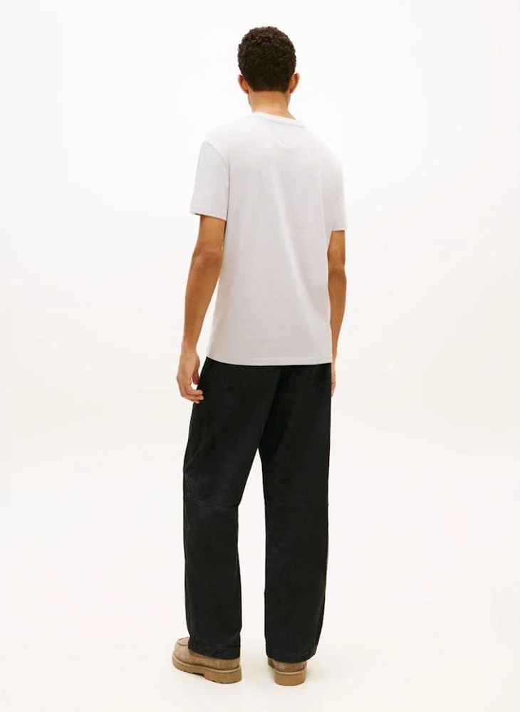 TOMMY JEANS Linear Logo Embroidery Jersey T-Shirt