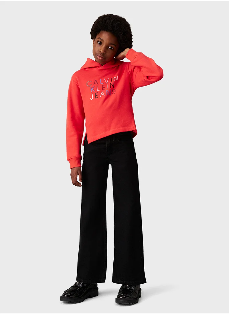 Calvin Klein Jeans Youth Color Logo Hoodie