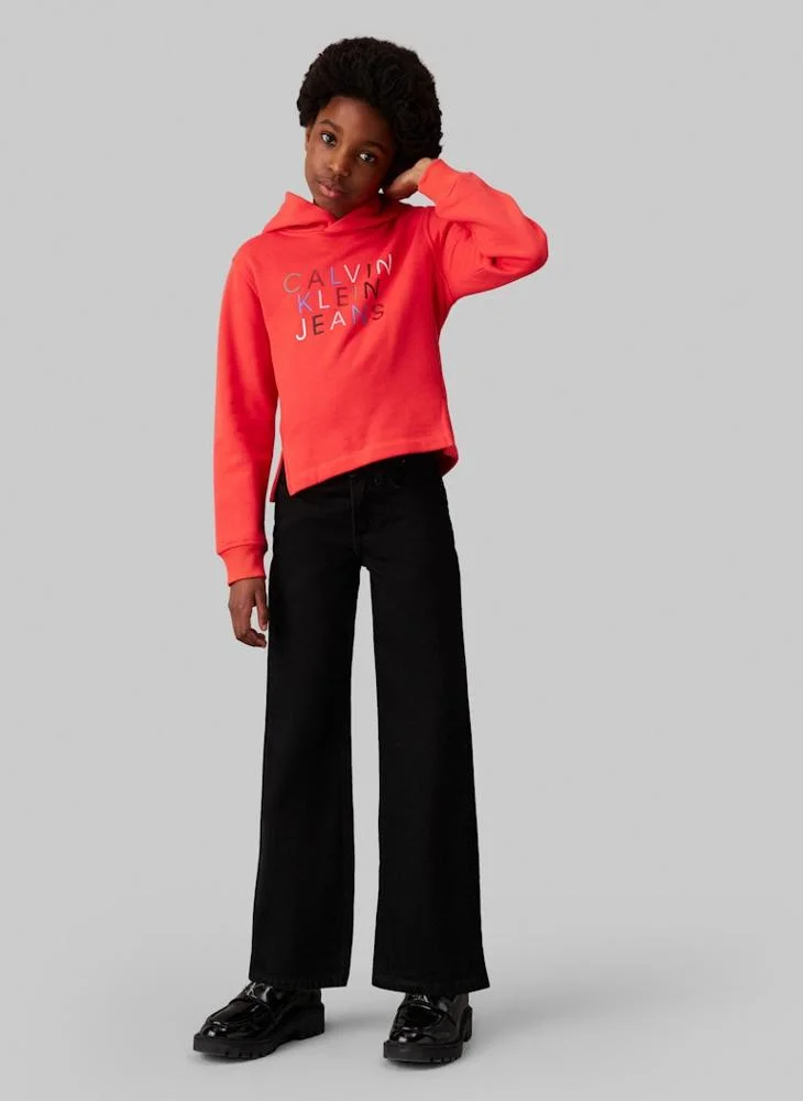 Calvin Klein Jeans Youth Color Logo Hoodie