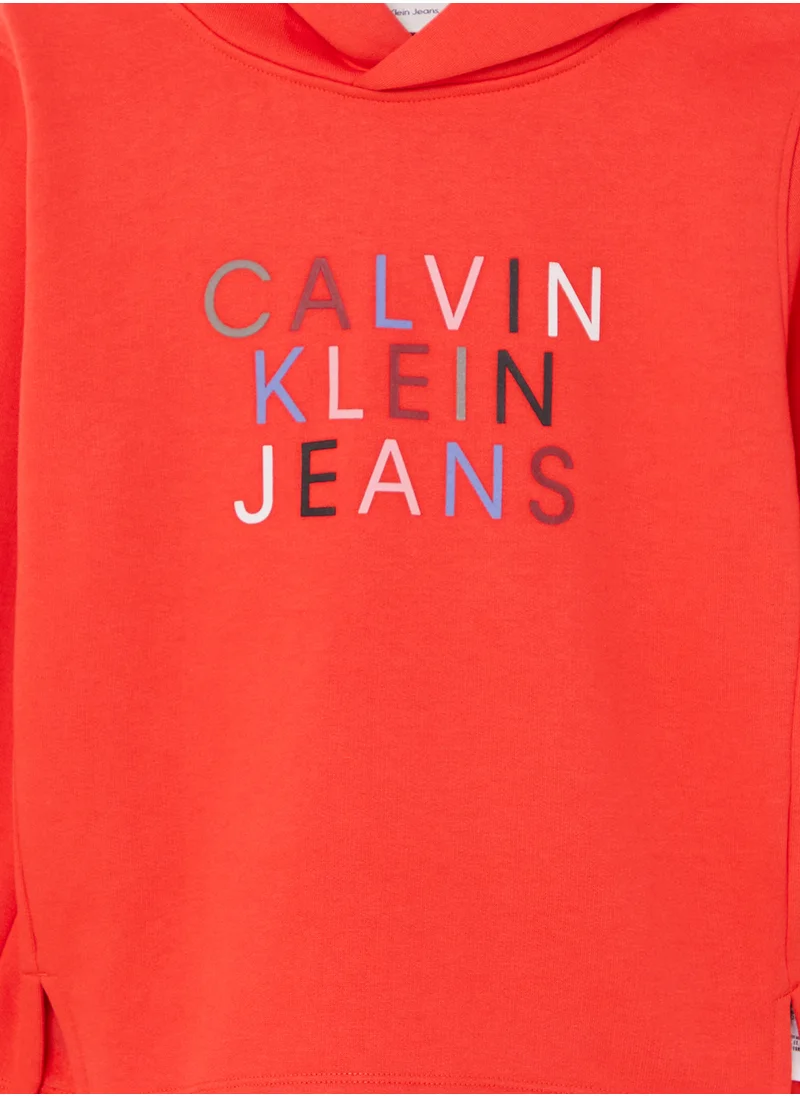 Calvin Klein Jeans Youth Color Logo Hoodie