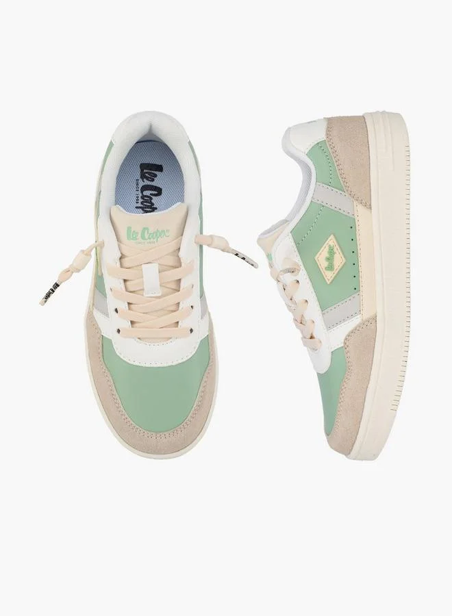 لي كوبر Girls Lace-Up Ankle Sneakers
