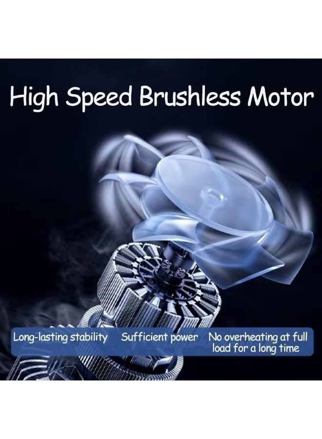Cordless Portable Electric Air Blower Turbo Power for Car Cleaning and Drying, Multi-Purpose Air Dryer with Rechargeable Lithium Battery Ideal for Cleaning Dust, Leaves, and Grills (design may vary) - Image 3