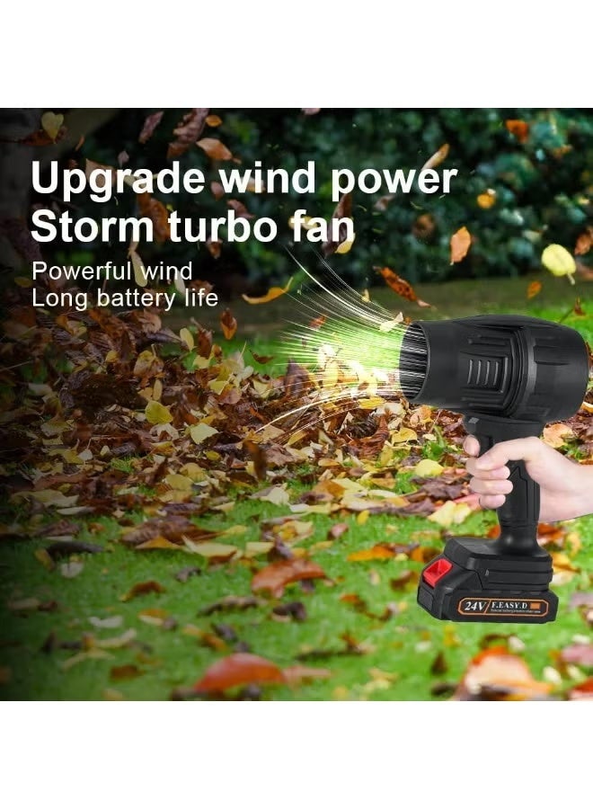 Cordless Portable Electric Air Blower Turbo Power for Car Cleaning and Drying, Multi-Purpose Air Dryer with Rechargeable Lithium Battery Ideal for Cleaning Dust, Leaves, and Grills (design may vary) - Image 5