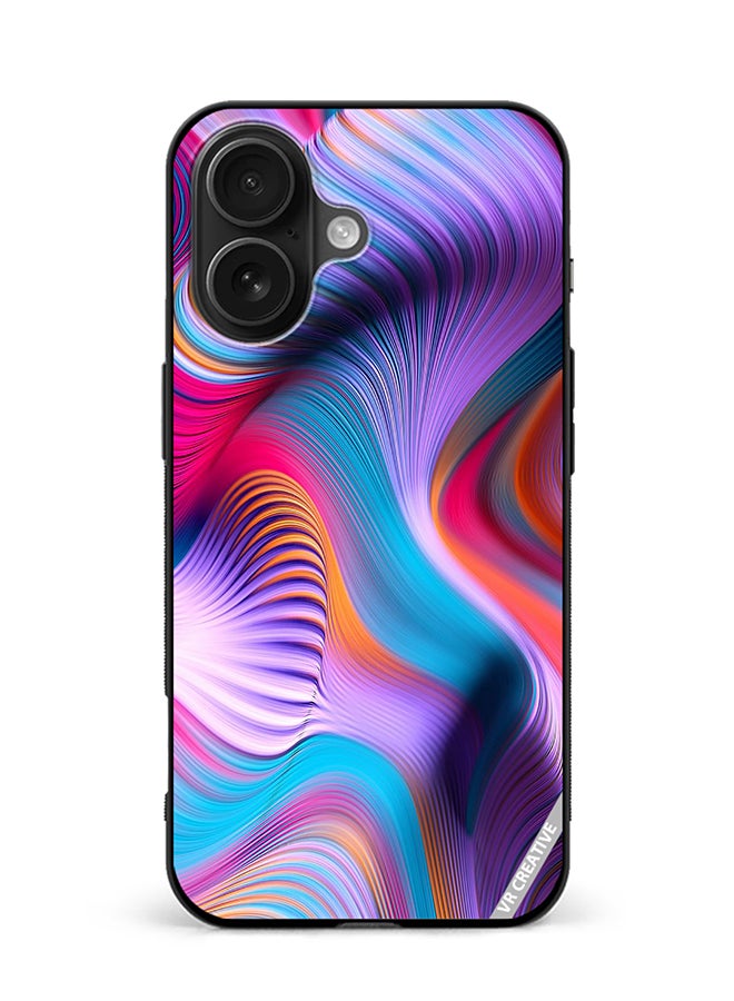 VR CREATIVE Protective Case Cover For Apple iPhone 16 Modern Abstract Design Multicolour