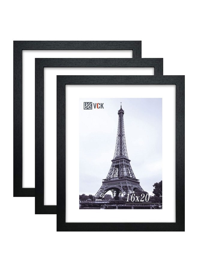 VCK 16x20 Poster Frames 3 Pack Black MDF Wood and Polished Plexiglass Frame,Display Pictures in Horizontal and Vertical - pzsku/Z9DE7A8DD6C43C2AE7AECZ/45/_/1736426647/31716605-0e6a-44da-9d2f-37b6410b4aa1