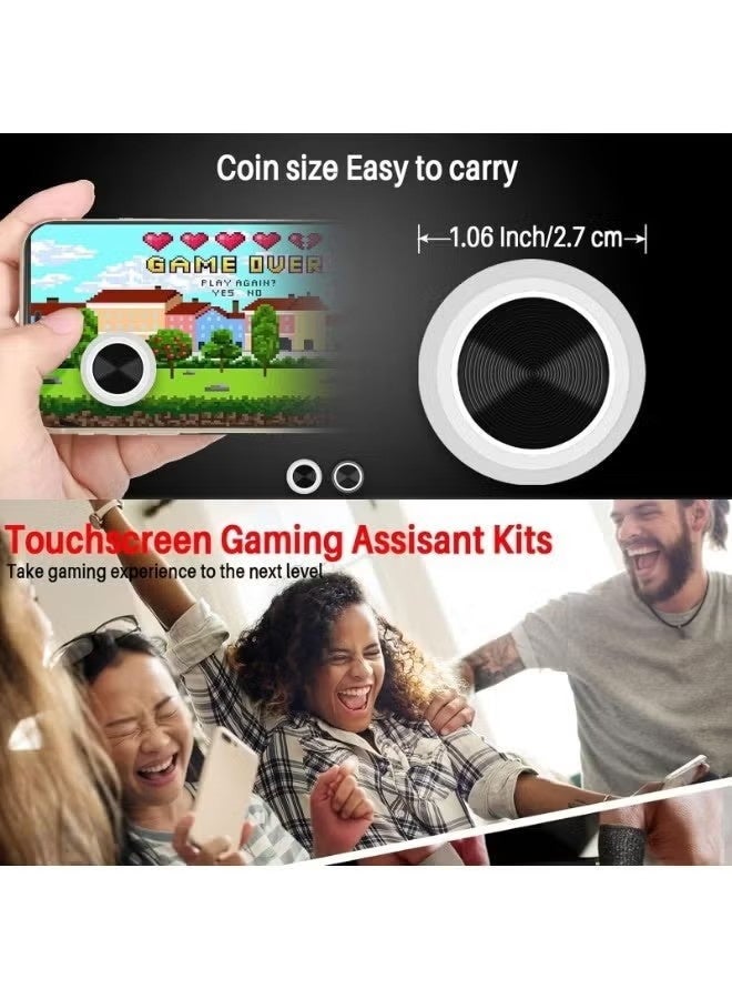 2 Pcs Mobile Phone Game Joystick Game Control Touch Screen Joypad Game Controller for iPad iPhone Android Mobile Tablet Smart Phone Joystick Touch Screen Joypad Tablet Funny Game Controller - Image 5