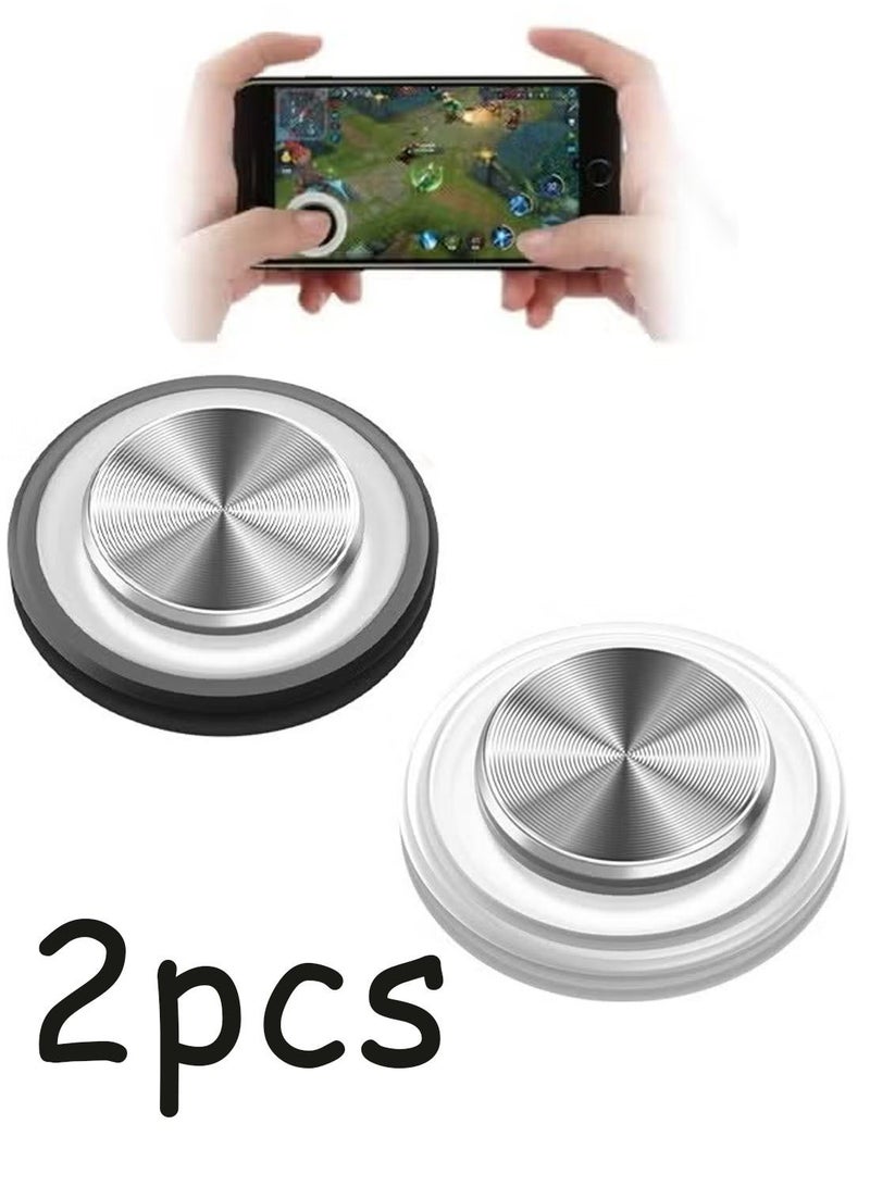 2 Pcs Mobile Phone Game Joystick Game Control Touch Screen Joypad Game Controller for iPad iPhone Android Mobile Tablet Smart Phone Joystick Touch Screen Joypad Tablet Funny Game Controller - Image 1