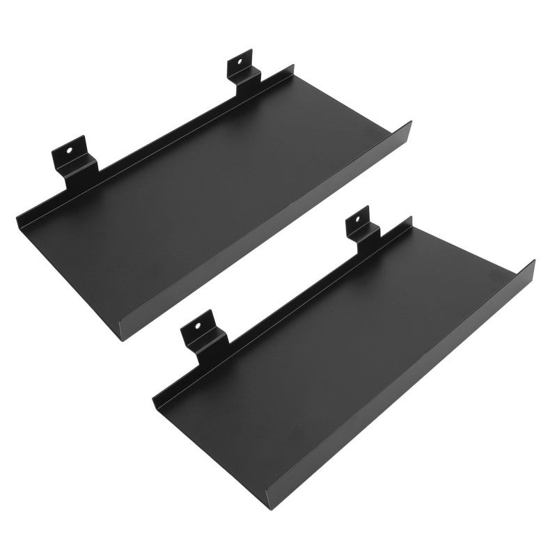 Metal Wall Shelf 25X11 Cm Rustproof Sturdy Iron Structure - Space Saving Wall Mounted Shelf For Home Shop Boutique Figurine Craft Photo Frame Display - Image 2