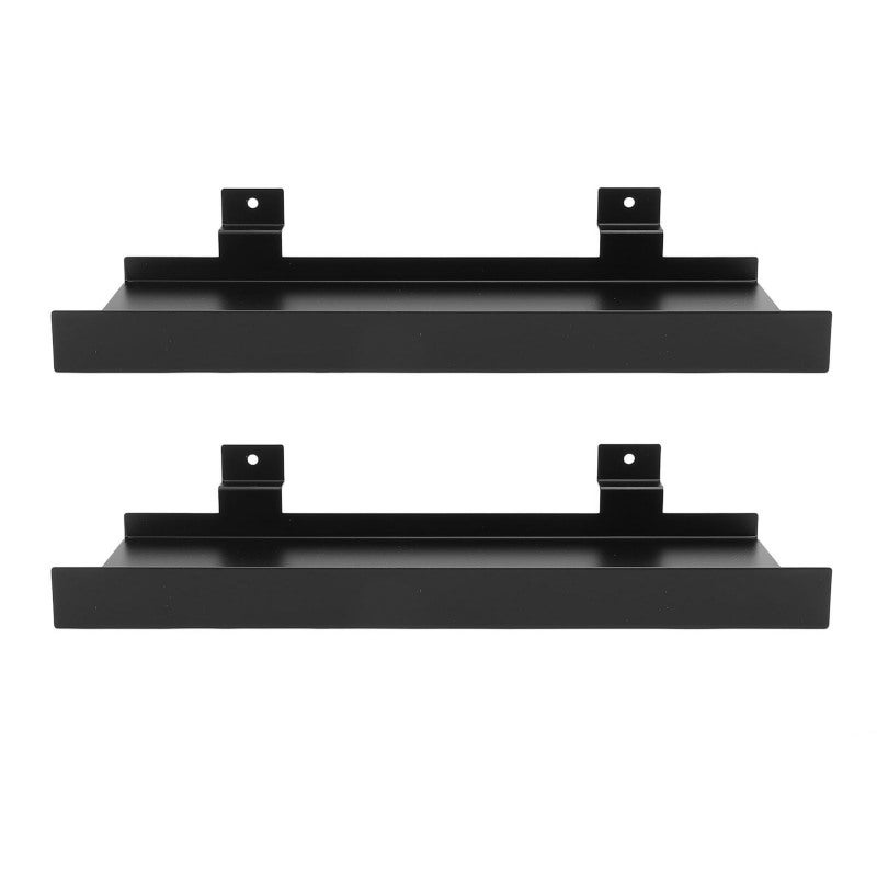 Metal Wall Shelf 25X11 Cm Rustproof Sturdy Iron Structure - Space Saving Wall Mounted Shelf For Home Shop Boutique Figurine Craft Photo Frame Display - Image 4