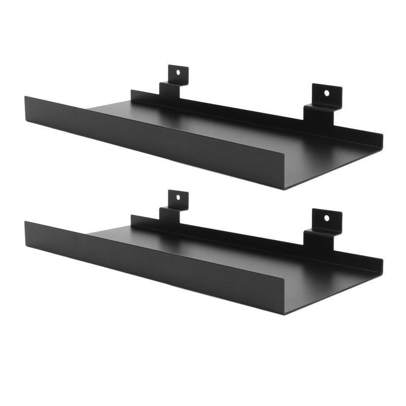 Metal Wall Shelf 25X11 Cm Rustproof Sturdy Iron Structure - Space Saving Wall Mounted Shelf For Home Shop Boutique Figurine Craft Photo Frame Display - Image 5