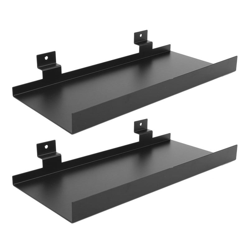 Metal Wall Shelf 25X11 Cm Rustproof Sturdy Iron Structure - Space Saving Wall Mounted Shelf For Home Shop Boutique Figurine Craft Photo Frame Display - Image 1