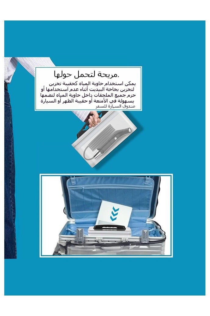 Aijmil Portable rechargeable bidet for travel, camping and hiking with a 2.3L water tank  - Image 3