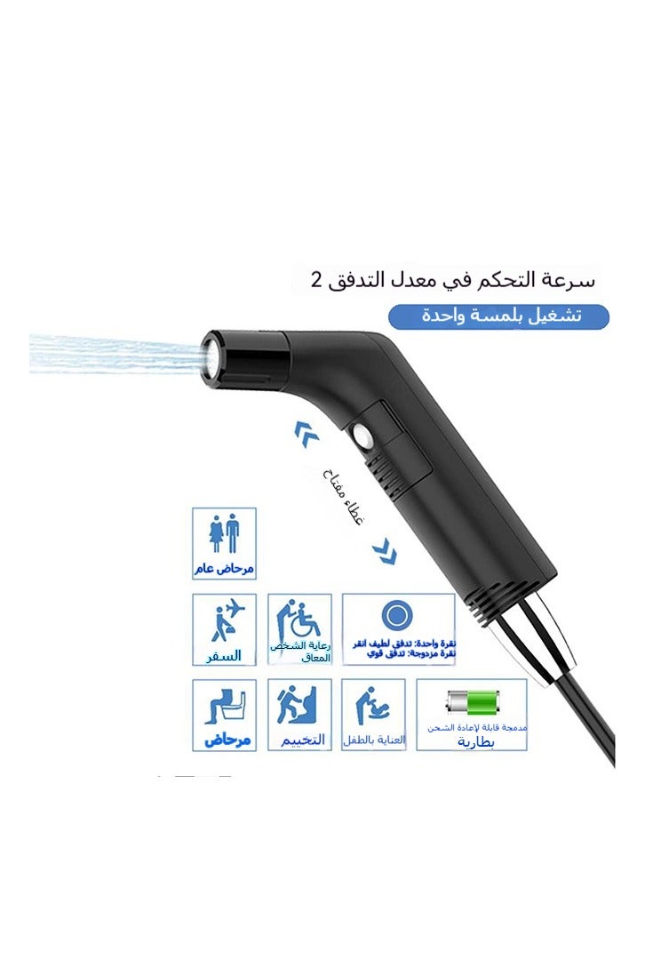Aijmil Portable rechargeable bidet for travel, camping and hiking with a 2.3L water tank  - Image 5