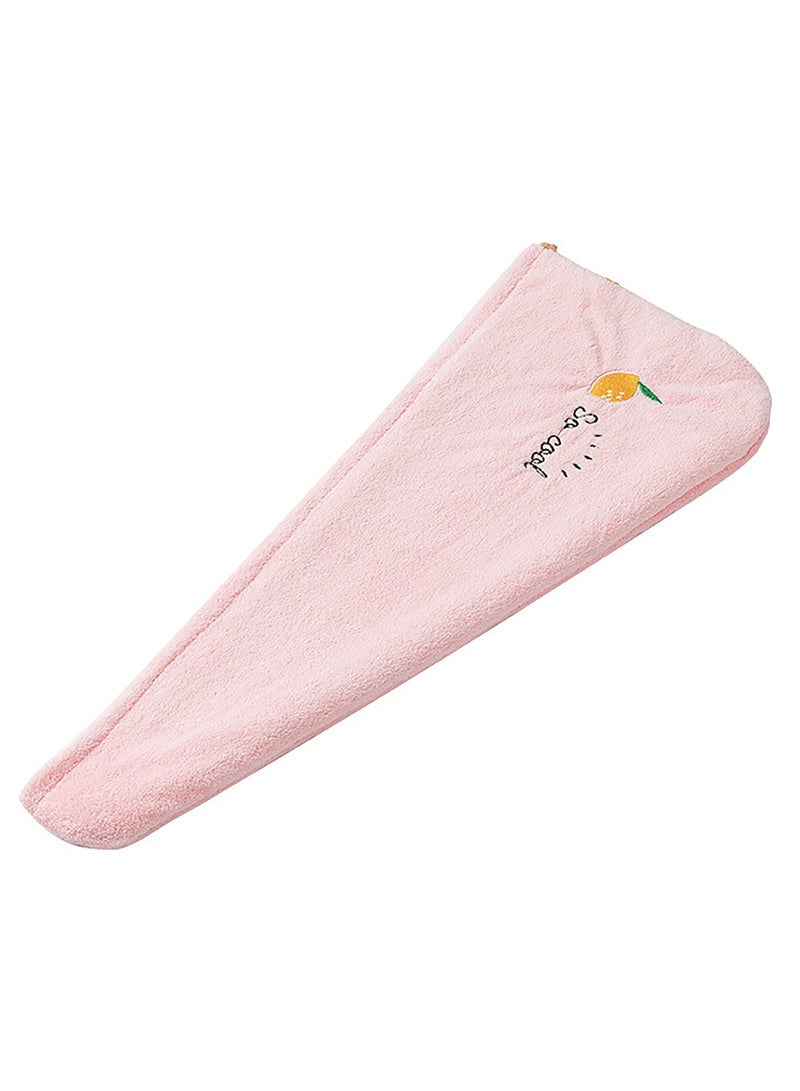 Microfibre Hair Drying Turban Wrap Towels, Pack of 3, Absorbant Soft and Quick-Dry Microfibre Towel with embroidry for Women -Colors: Blue, Pink,Plum  - Image 4