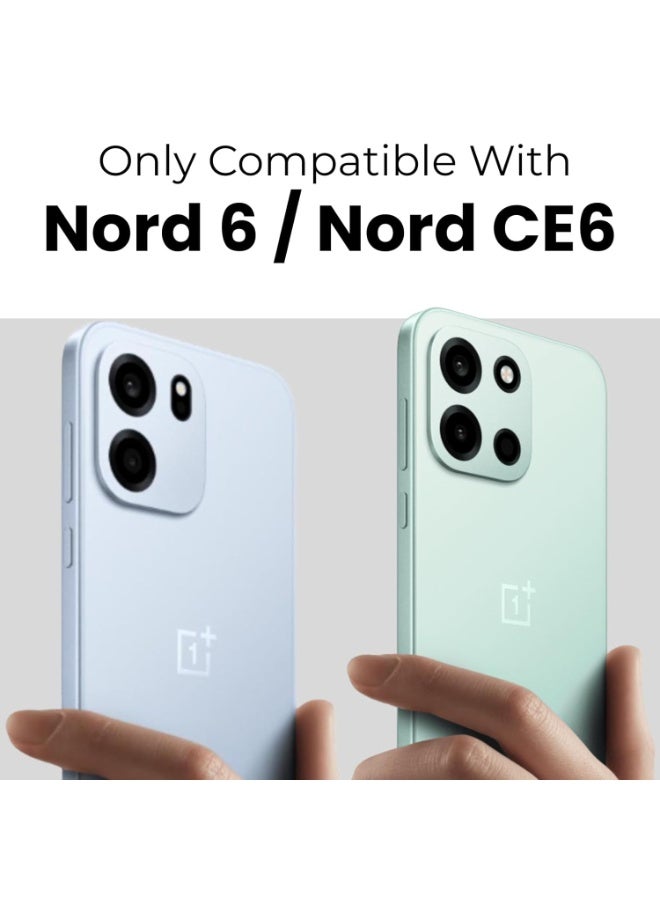 جراب حماية شفاف مقاوم للصدمات لهاتف OnePlus Nord CE 6 / OnePlus Nord 6، مزود بحواف خلفية مقاومة للاصفرار وحواف من مادة TPU لحماية الهاتف. جراب شفاف لهاتف OnePlus Nord 6 / OnePlus Nord CE 6 - Image 2