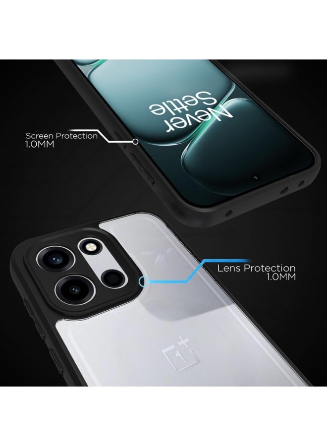 جراب حماية شفاف مقاوم للصدمات لهاتف OnePlus Nord CE 6 / OnePlus Nord 6، مزود بحواف خلفية مقاومة للاصفرار وحواف من مادة TPU لحماية الهاتف. جراب شفاف لهاتف OnePlus Nord 6 / OnePlus Nord CE 6 - Image 3