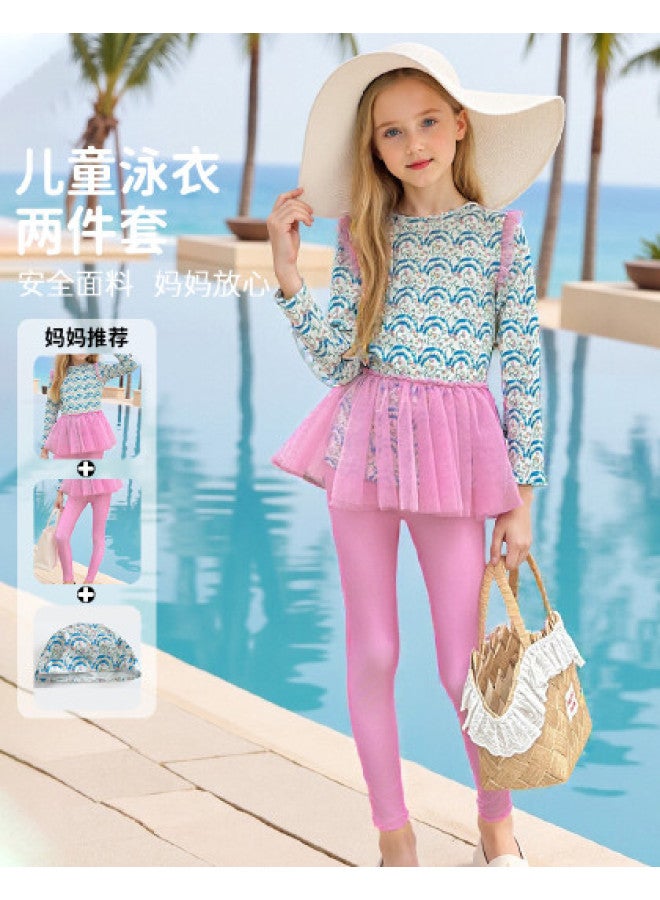 Bumblebee Girl's High-quality Swimsuit Set Summer 2025 New Collection Cute Style Vacation Swimwear For Girls - Image 1