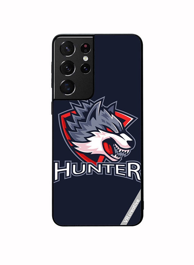 VR CREATIVE Protective Case Cover For Samsung Galaxy S21 Ultra 5G Hunter Wolf Design Multicolour - Image 1