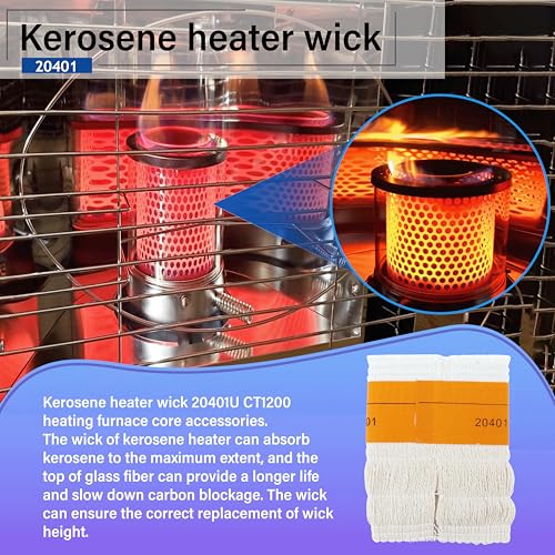 Irnyso Heater Oil Kerosene Lamp Wick 20401U CT1200 5.7''Wide x 7" Long fits Duraheat Dyna Glo RMC55-R7 RMC55-R7B Envirotemp Heatmate Keroheat Kerojet Kero-World Sengoku Mega etc - Image 4