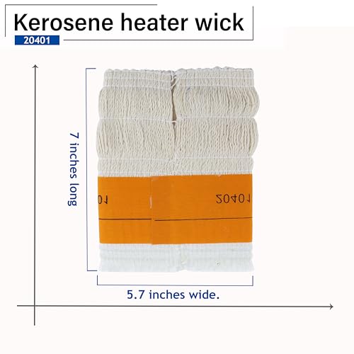 Irnyso Heater Oil Kerosene Lamp Wick 20401U CT1200 5.7''Wide x 7" Long fits Duraheat Dyna Glo RMC55-R7 RMC55-R7B Envirotemp Heatmate Keroheat Kerojet Kero-World Sengoku Mega etc - Image 3