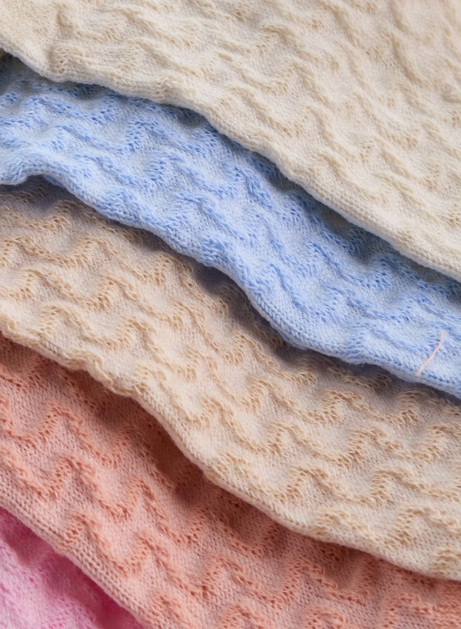 Flora Bella By Shoexpress Textured Ankle Length Socks - Set of 5  - Image 4