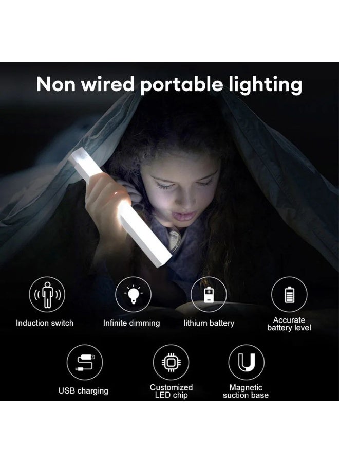 مصباح LED بحساس حركة يعمل بالبطاريات - كشاف مغناطيسي قابل للتعليق للخزائن والسلالم - طول 30 سم - Image 3