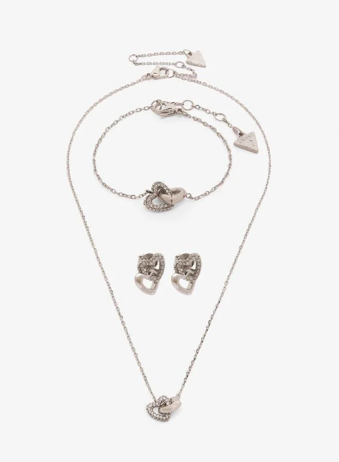 GUESS Beloved Heart Links Set