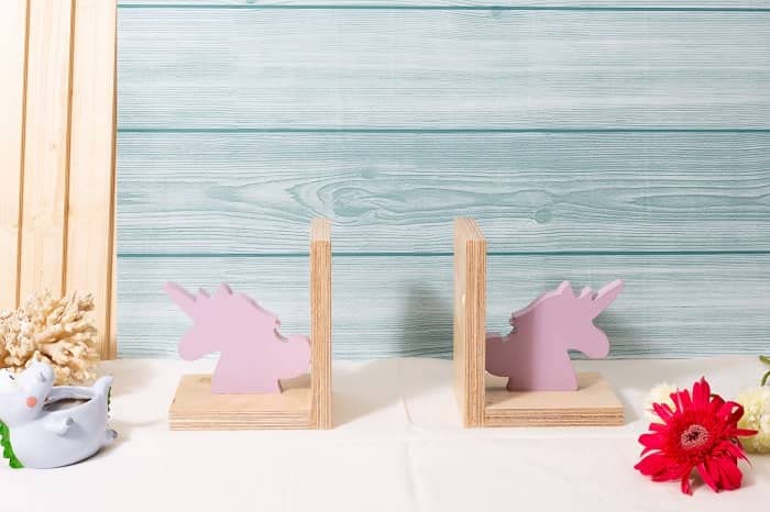 AD ARTS Indian Essence by AD Arts Wooden Bookends Decorative Book Stoppers with NonSkid Bottom Handcrafted Solid Bookshelf Decor Design 6  - Image 2