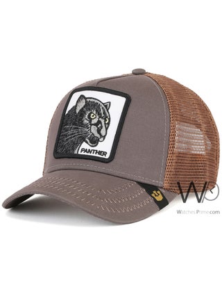 Goorin Bros Goorin Bros Panther Trucker Mesh Cap Gray Color Cotton